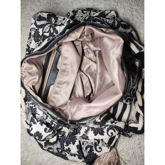 Eternel Vintage Bag White Black Women’s Handbag Purse Shoulder Tote Retro - Picture 4 of 6